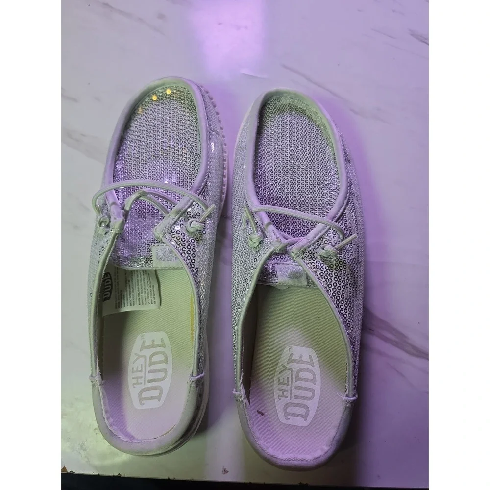 Hey Dude Wendy slip , Size 11 Super Sparkly !
